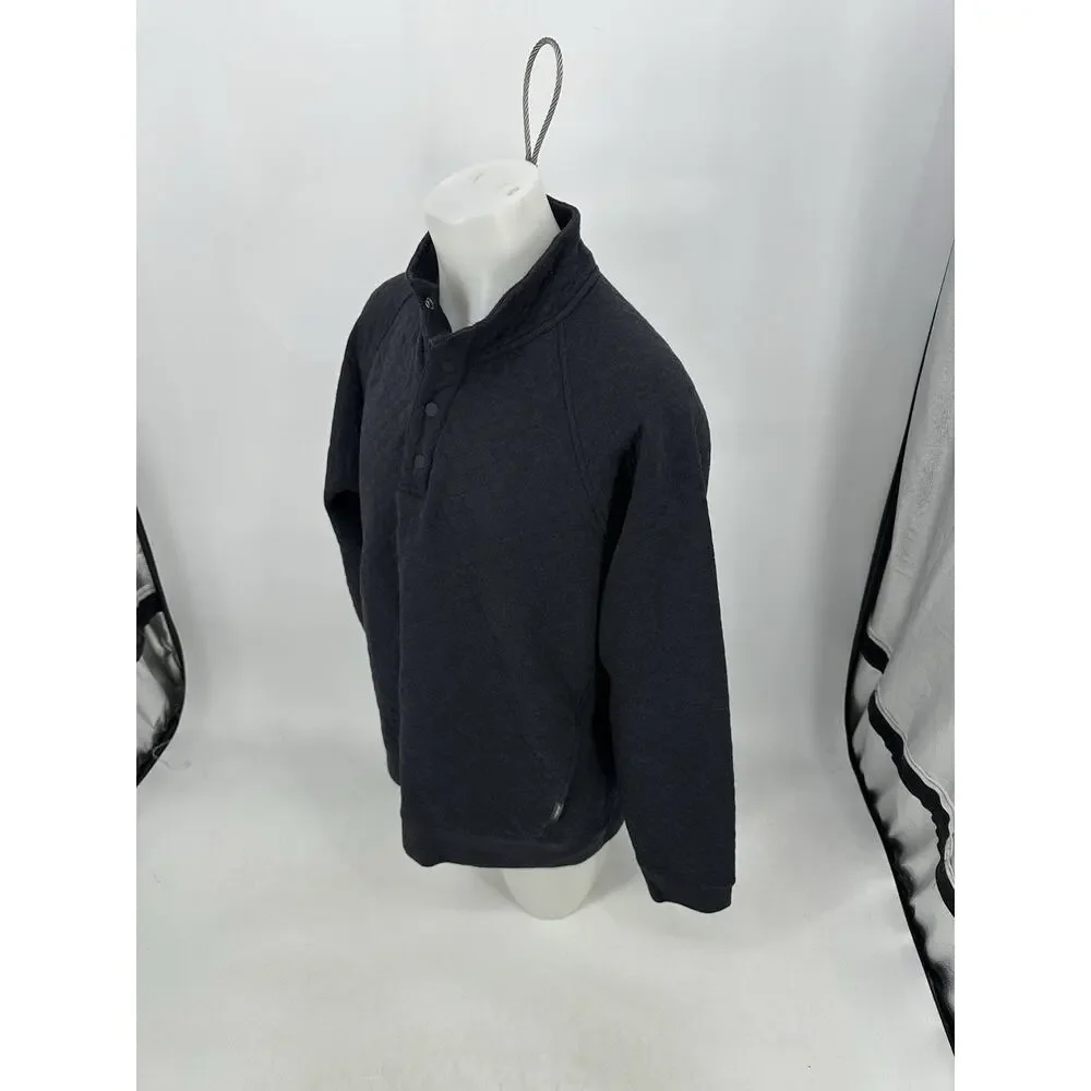Eddie Bauer XXL Men Pullover 1/4 Snap Neck Textured Sweatshirt Sweater 37-9